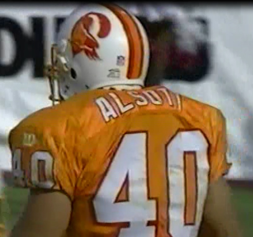 mike alstott creamsicle jersey